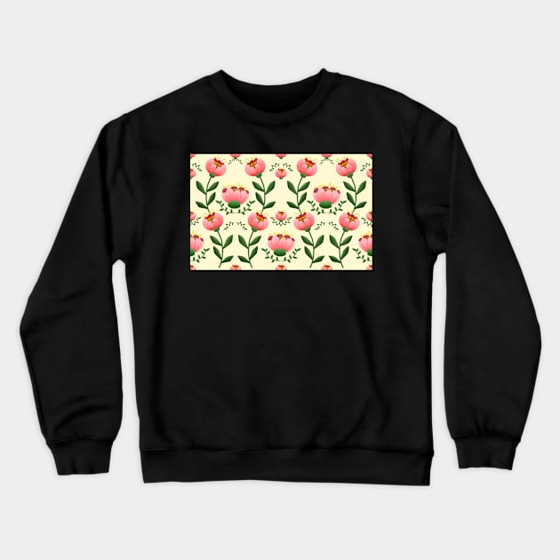 Chalky Flower Garden Crewneck Sweatshirt by Innsmouth